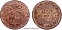 Papal States / Kirchenstaat BAIOCCO ROMANO Gregory XVI -