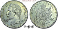 5 FRANCS / 5 FRANKEN 1870 A France / Frankreich Napoleon III. Kaiser der Franzosen gutes VZ (58/70)