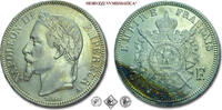 5 FRANCS / 5 FRANKEN 1868 A France / Frankreich Napoleon III. Kaiser der Franzosen gutes VZ (58/70)