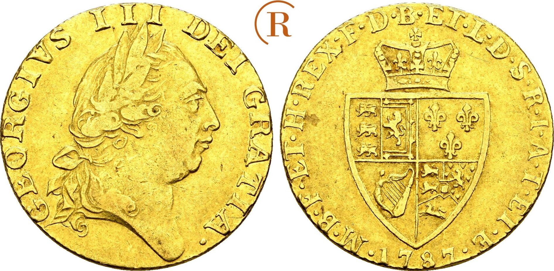 GROSSBRITANNIEN George III., 1760-1820 Guinea 1787, London Gold. VF ...
