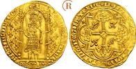 FRANKREICH Charles V., 1364-1380 Franc à pied o.J. Gold. Leichte Prägeschwäche, EF
