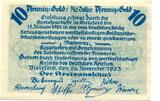 Westfalen 10 Gpf. 28.11.1923 Bielefeld, UNC