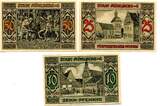 Brandenburg 10 Pfg. 25 Pfg. 50 Pfg. 1.7.1922 Mühlberg, I / AU-55
