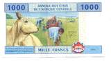 Zentralafrikanishe Staaten, 1000 Francs 2002A Gabon, unc