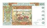 Westafrikanishe Staaten, 500 Francs 1999B Benin, unc