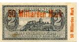 Rheinland 50 Md. Mark o.D. Düren, VF