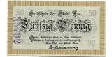 Sachsen 50 Pfg. o.D. Aue, UNC