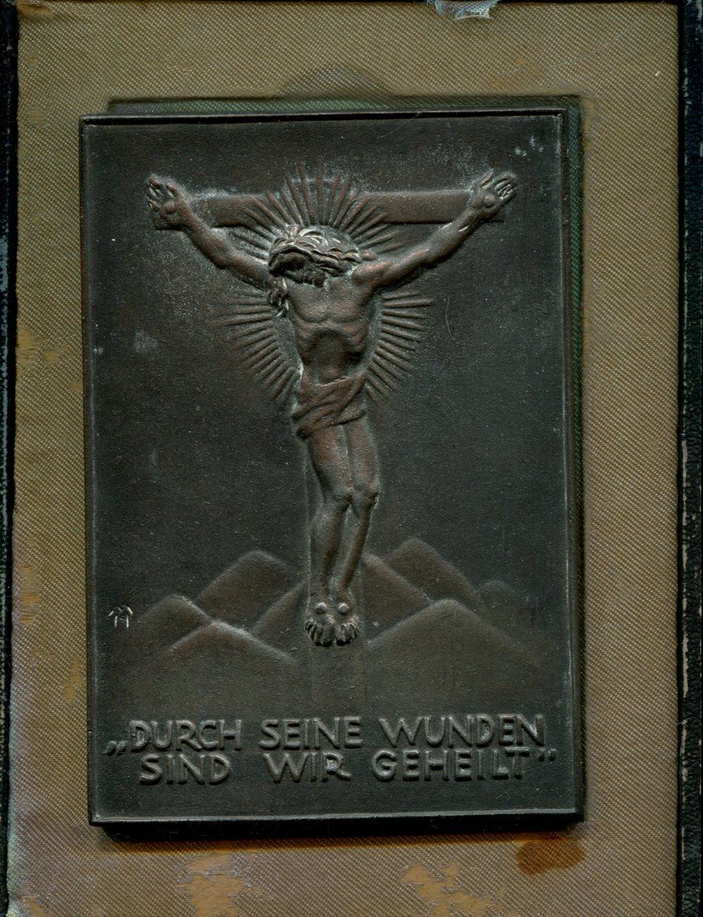 Religion Bronzegussplakette O J Jesus Christus Am Kreuz Ef Ma Shops