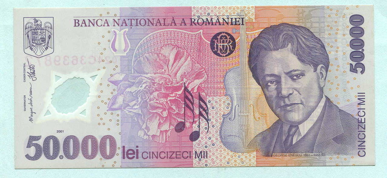 rumanien 50000 lei 2001 unc ma shops