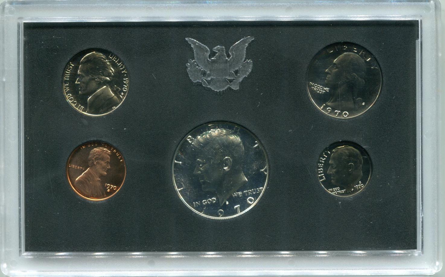 USA KMS 1970 ~ Kursmünzensatz in spiegelglanz ~ Proof | MA-Shops