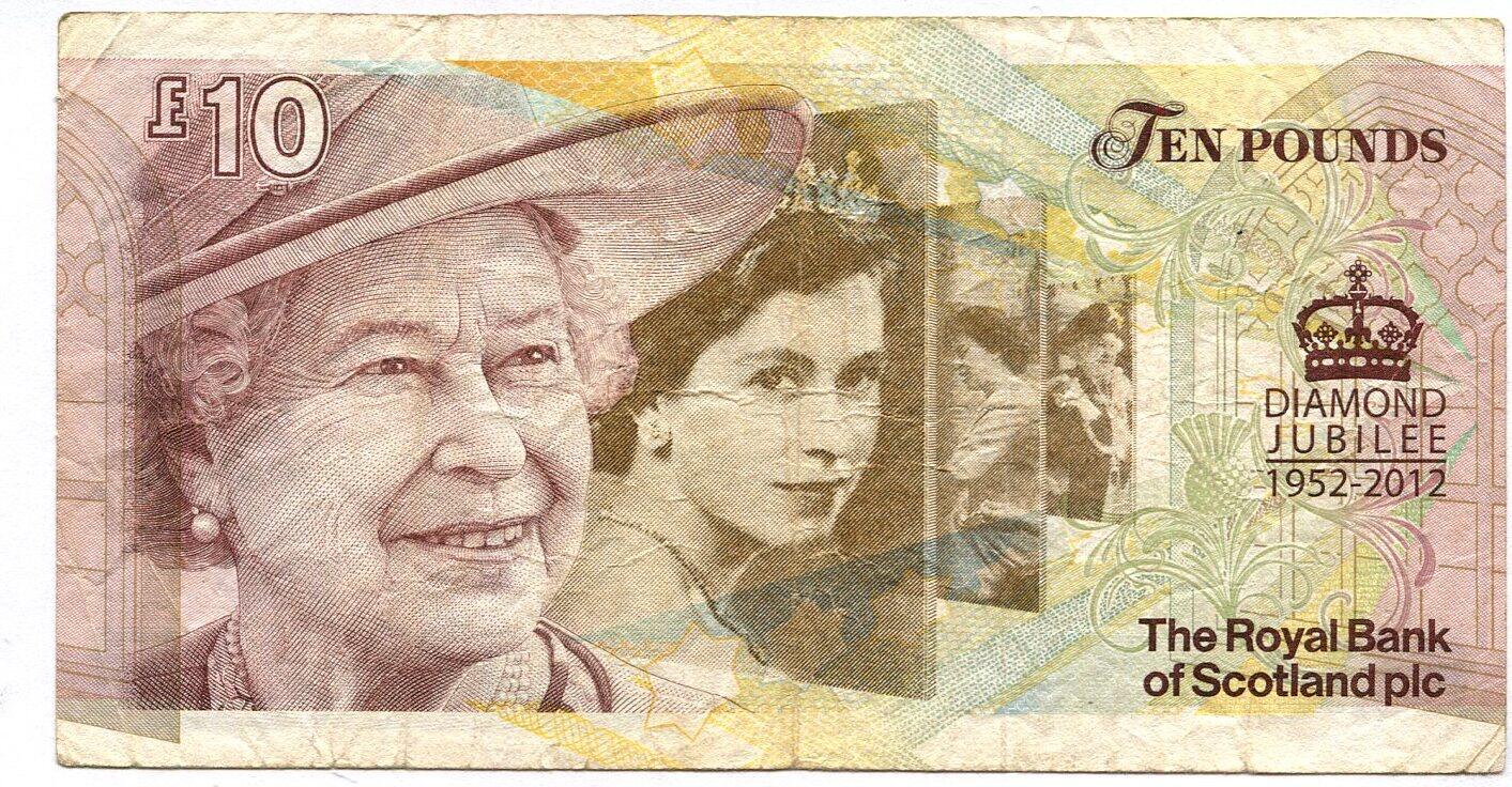 Банкноты Великобритании Королева Елизавета 2