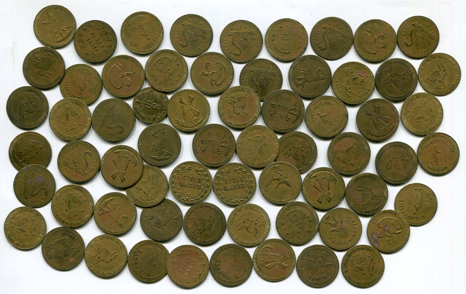 Deutschland Lot o.J. ~ 64 x Spielmarke ~ VF-EF | MA-Shops