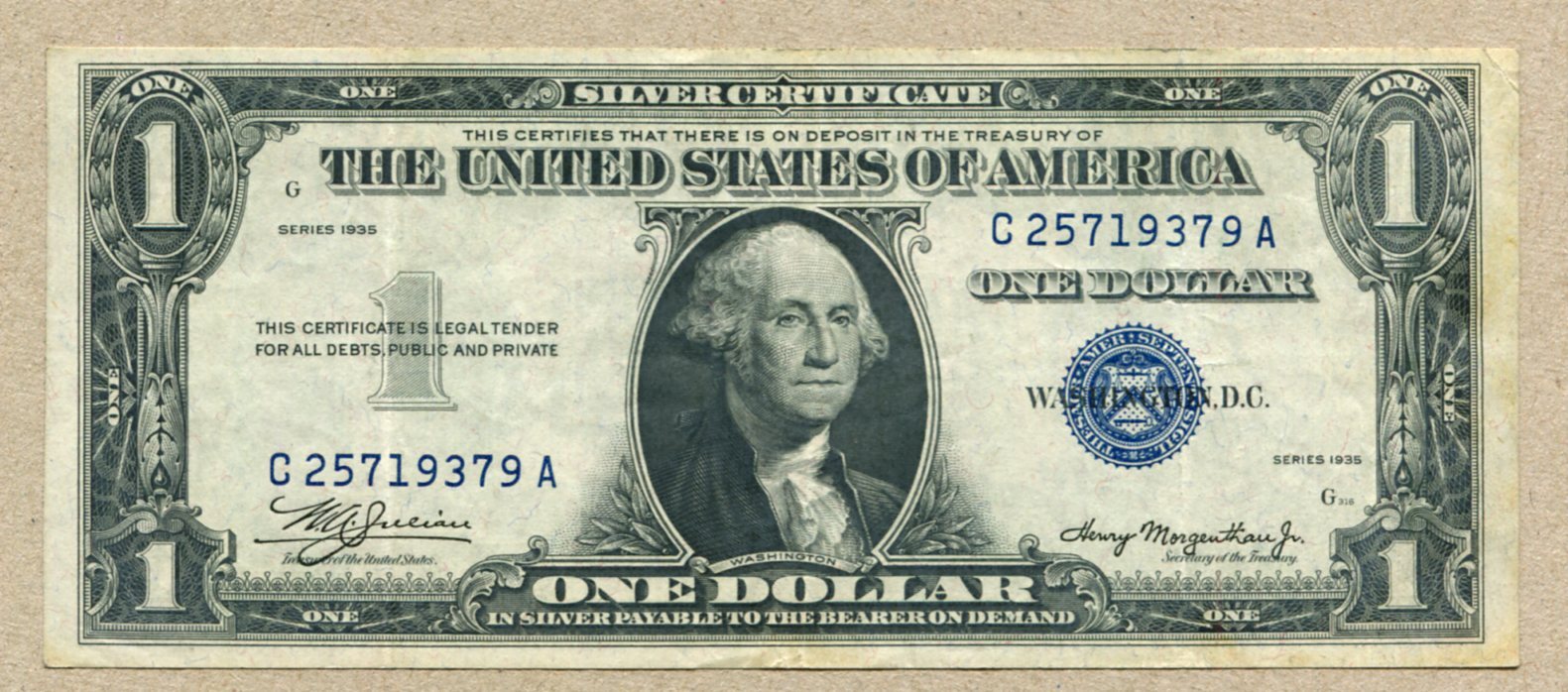 1935-A 1 Dollar VF/EF