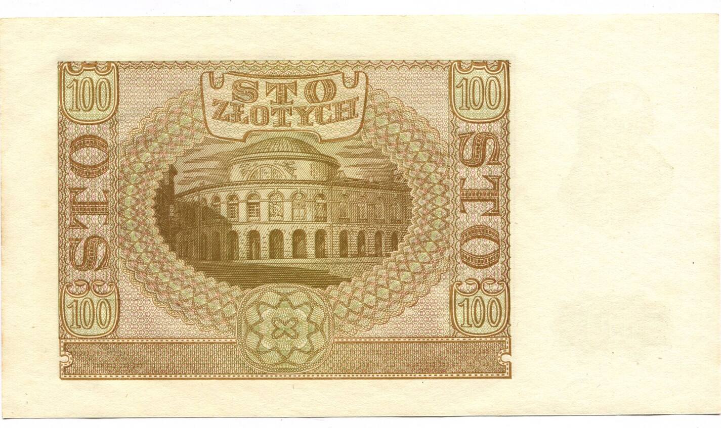 Polen 100 Zlotych 1940 Au 55 Ma Shops