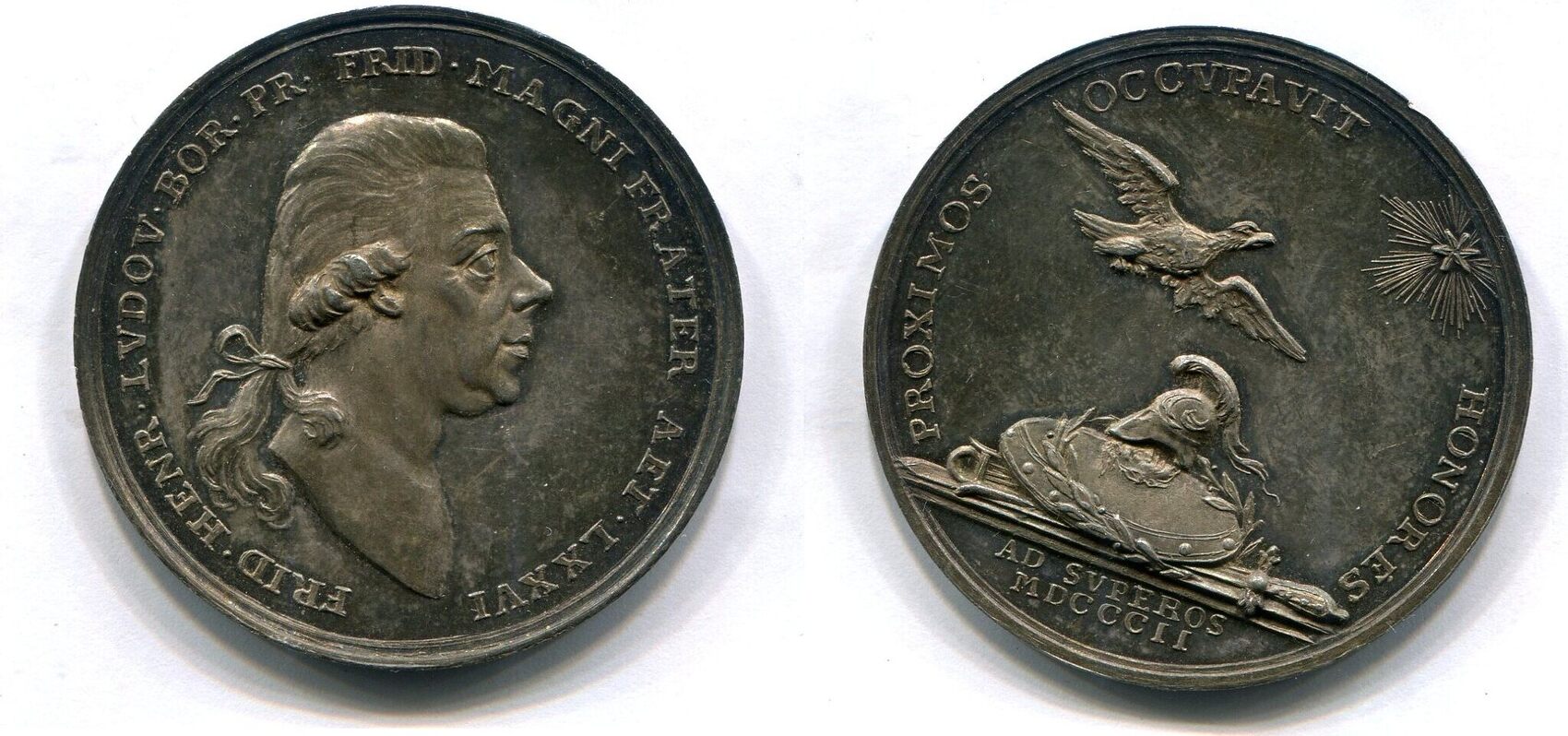 Brandenburg-Preussen Br.- Medaille 1840 Preußen, Tod Friedrich