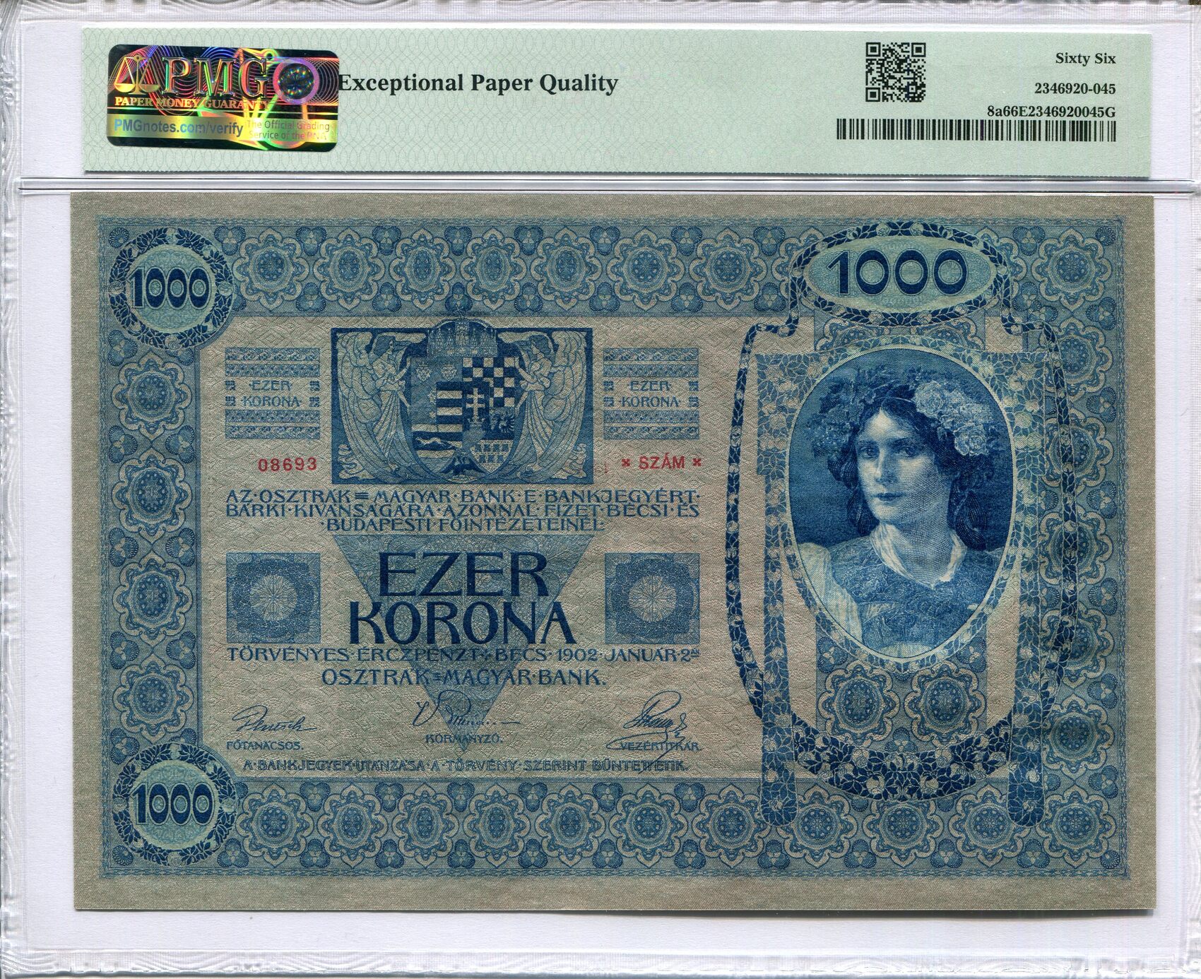 Österreich, 1000 Kronen 1902 PMG 66 EPQ | MA-Shops