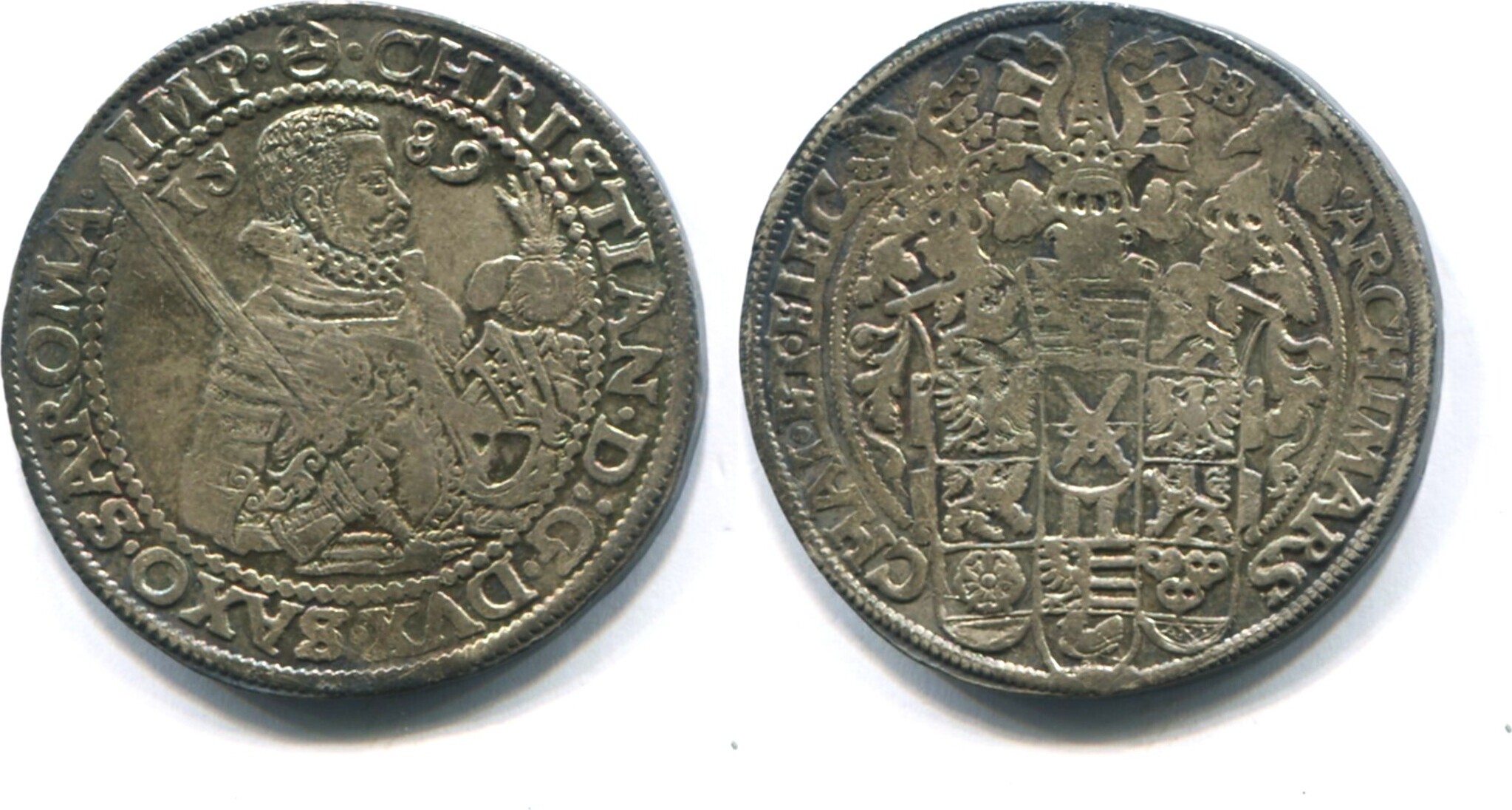 Sachsen, Taler 1589HB Christian I. 1586-1591, EF | MA-Shops