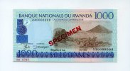 Ruanda, 1000 Francs Spezimen, -