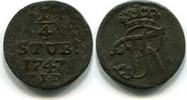 Brandenburg/Preussen, 1/4 Stüber Friedrich II.der Große 1740-1786, -