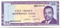 Burundi, 100 Francs -