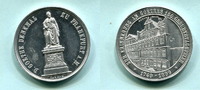 Frankfurt, Aluminium Medaille 150.Geburtstag von Goethe und Einweihung des Goethehauses, -