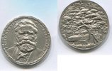 Münchner Medailleure, Ag.Medaille Fritz Reuter in Eisenach-50.Todestag, Picture