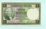 Island, 5 Kronur Unterschrift 6, Picture