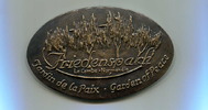 Frankreich, Br.-Plakette Friedenspark La Cambe-Normandie,