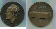 Deutschland, Bronzeguss Medaille, Gerhart Hauptmann 1862-1946, -