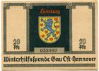 Deutschland 20 Pfennig ~ Lüneburg - Winterhilfsspende Gau Ost Hannover ~ -