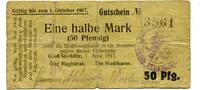 Obeschlesien, 50 Pfg. Groß-Strelitz, -