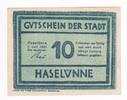 Niedersachsen 10 Pfg. Haselünne, -