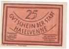 Niedersachsen 25 Pfg. Haselünne, -
