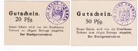 Sachsen 20 Pfg. 50 Pfg. Trebsen, -