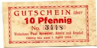 Westfalen, 10 Pfennig Asseln, -