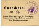 Sachsen, 20 Pfennig Trebsen, -