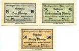 Bayern, 10 Pfg. 25 Pfg. 50 Pfg. Thannhausen, -