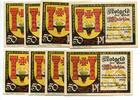 Mecklenburg, 8x50 Pfg. Malchin, -