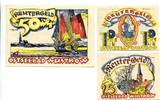 Mecklenburg, 10 Pfg. 25 Pfg. 50 Pfg. Wustrow, -