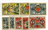 Mecklenburg, 3x25 Pfg. 3x50 Pfg. 3x75 Pfg. Warin, -