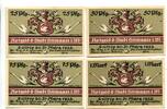 Mecklenburg, 25 Pfg. 50 Pfg. 75 Pfg. 1 Mk. Schwaan, -