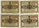 Mecklenburg, 4x25 Pfg. Schwerin, -
