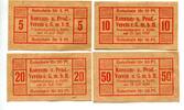 Thüringen, 5 Pfg. 10 Pfg. 20 Pfg. 50 Pfg. Frankenhausen, -