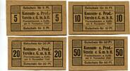 Thüringen, 5 Pfg. 10 Pfg. 20 Pfg. 50 Pfg. Frankenhausen, -
