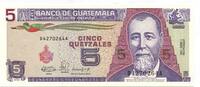 Guatemala, 5 Quetzales -