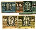 Sachsen-Anhalt 25 Pfg. 50 Pfg. 1 Mk. 2 Mk. 5 Mk. Genthin, -