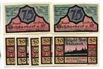 Sachsen-Anhalt 5x50 Pfg. 2x75 Pfg. Schönebeck, -