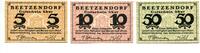 Sachsen-Anhalt 5 Pfg. 10 Pfg. 50 Pfg. Beetzendorf, -