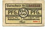 Sachsen-Anhalt 25 Pfg. Dessau, -