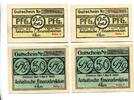 Sachsen-Anhalt 2x25 Pfg. 2x50 Pfg. Anhalt-Dessau, -